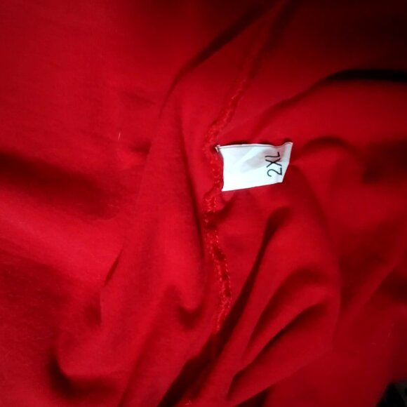 Ecko Unltd The Exhibit Shirt Men 2XL Red Stripe Y2K Foil Graphic Retro V Neck - Picture 11 of 13